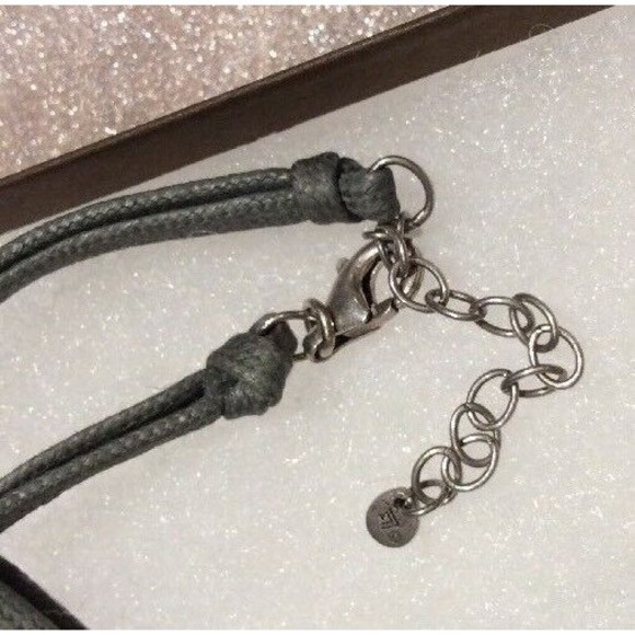 NEW~Silpada Sterling Silver Blue Quartzite Etched Pendant Necklace Retired - Picture 7 of 7